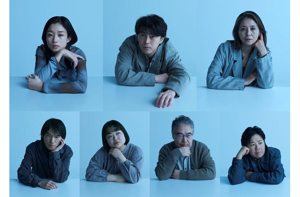 舞台「私を探さないで」メインビジュアル（上段左から）河合優実、勝地涼、小泉今日子（下段左から）篠原悠伸、富山えり子、岩松了、新名基浩（提供写真）