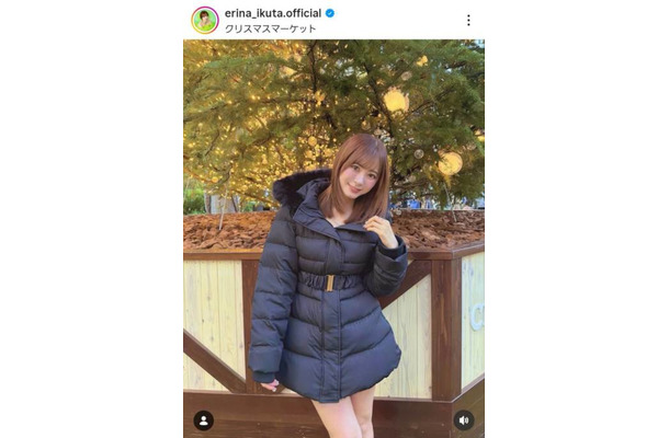 生田衣梨奈、ほっそり美脚がチラリ！お出かけコーデに反響「可愛すぎて天才」「めっちゃ似合ってる」