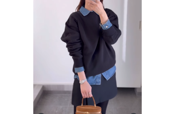 【GU】メンズ定番品をゆるく着こなす。シンプルきれいな大人カジュアル【40代の毎日コーデ】