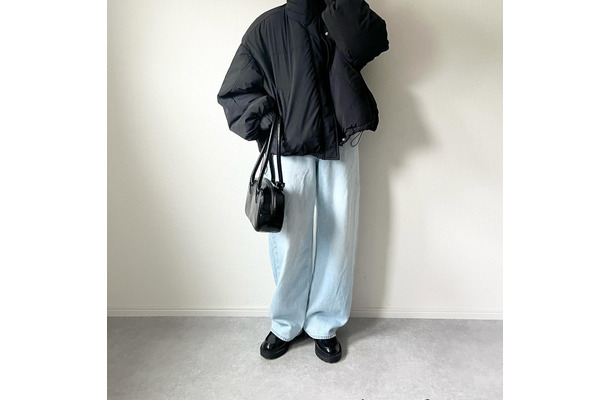 冬の寒さに負けない!そろそろ準備したい中綿アウター×【ユニクロ】バズりデニムの着こなし【40代の毎日コーデ】