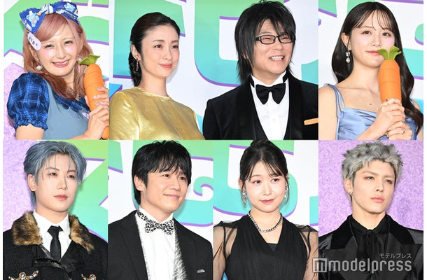 （上段左から）しなこ、上戸彩、森川智之、森香澄（下段左から）HAYATO／MAZZEL、風間俊介、MOMONA／ME:I、MAKI／&TEAM（C）モデルプレス