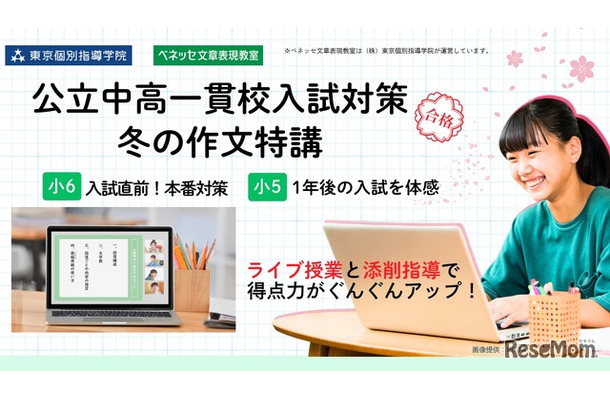 公立中高一貫校入試対策・冬の作文特講