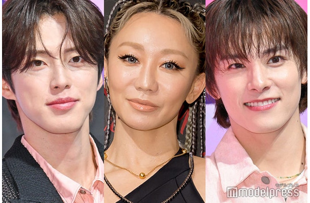 河野純喜、倖田來未、川西拓実（C）モデルプレス