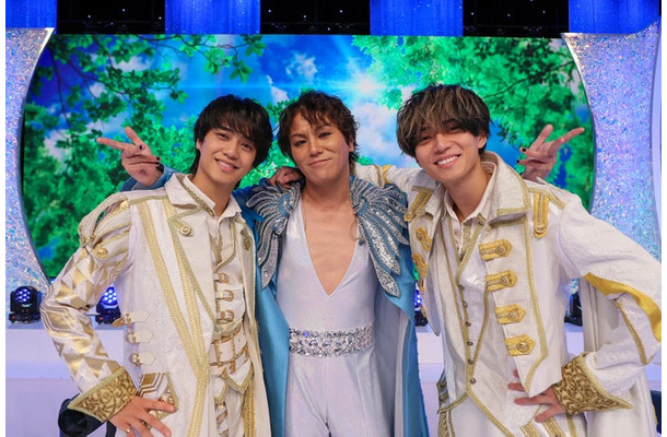 高橋海人、50TA（狩野英孝）永瀬廉（C）テレビ朝日