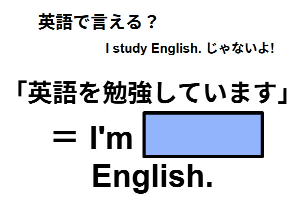 英語で「英語を勉強しています」はなんて言う？【英語クイズ2025年度ベスト】