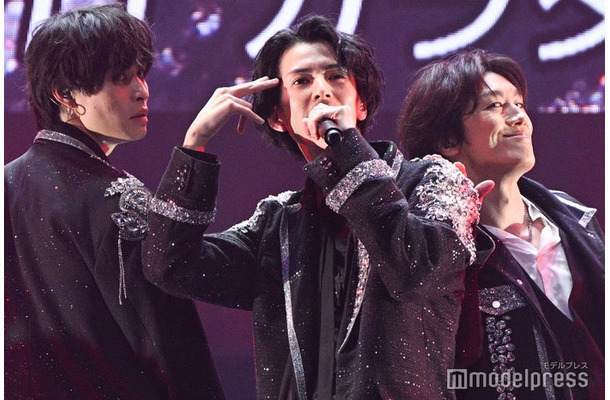 兵頭功海、渡邊圭祐、青柳塁斗「ハンサムライブ」ゲネプロ取材会（C）モデルプレス