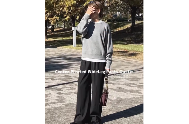 グレー×ブラックコーデ。大人が品良くまとめるときの簡単なコツって？【40代の毎日コーデ】