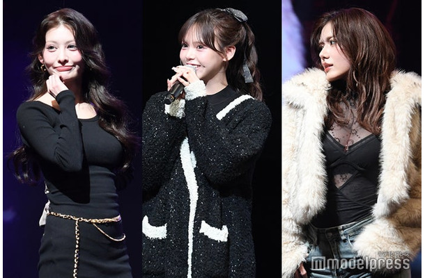 （左から）ミレイ、さくら、ななみん（C）モデルプレス