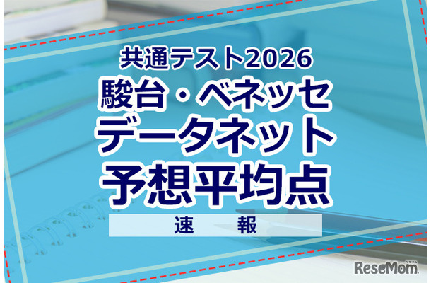 【共通テスト2026】予想平均点（1/18速報）文系6教科585点・理系6教科600点…データネット