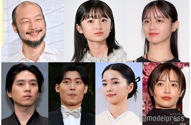 （上段左から）河内大和、白山乃愛、中島瑠菜（下段左から）坂東龍汰、松谷鷹也、見上愛、森田望智（C）モデルプレス