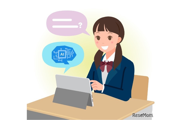 中高生の生成AIの利用実態の調査（イメージ）