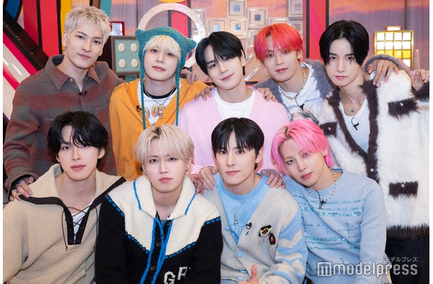 モデルプレスのインタビューに応じたJO1(上段左から時計回りに)金城碧海、木全翔也、豆原一成、與那城奨、佐藤景瑚、川尻蓮、川西拓実、白岩瑠姫、河野純喜(C)モデルプレス