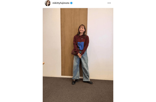 藤本美貴、カジュアルな私服SHOTに反響「可愛い！」「めっちゃ似合ってます」