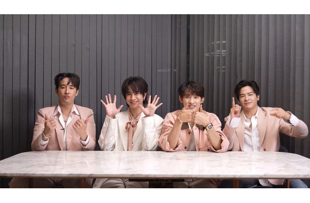 ユド=タンタット・ターリンピロム、フルーク=ナタット・シリポントーン、向井康二、マーチ=チュターウット・パッタラガムポン（C）datinggame2025