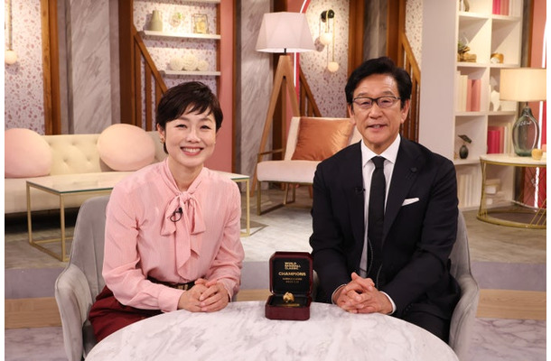 有働由美子、栗山英樹氏（C）テレビ朝日