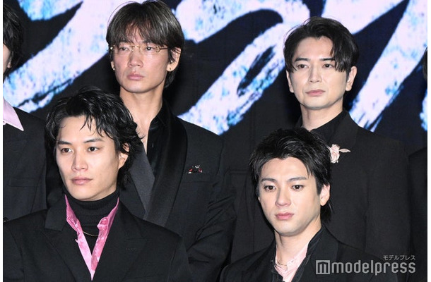 「ちるらん 新撰組鎮魂歌」制作発表に登場した綾野剛、松本潤、鈴木伸之、山田裕貴（C）モデルプレス