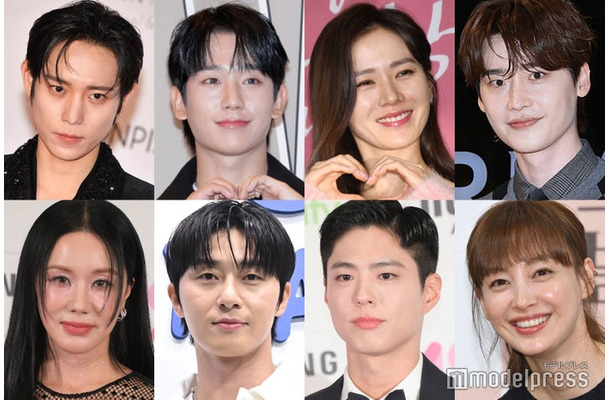 （上段左から）キム・ヨンデ （C）モデルプレス、チョン・ヘイン、ソン・イェジン、イ・ジョンソク／Photo by Getty Images（下段左から）オム・ジョンファ、パク・ソジュン、パク・ボゴム （C）モデルプレス、イ・ナヨン／Photo by Getty Images