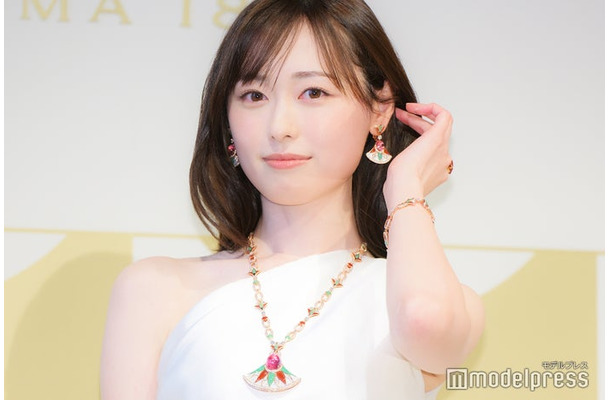 「ブルガリ アンバサダー就任記者発表会」に出席した福原遥（C）モデルプレス