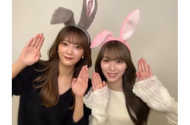 田村保乃、守屋麗奈「櫻坂46写真集 櫻撮（さくさつ）VOL.01」（提供写真）