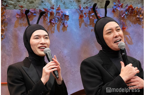 深澤辰哉のことを「仙道」と称する有田哲平、「やめてください！」と謙遜する深澤辰哉（C）モデルプレス