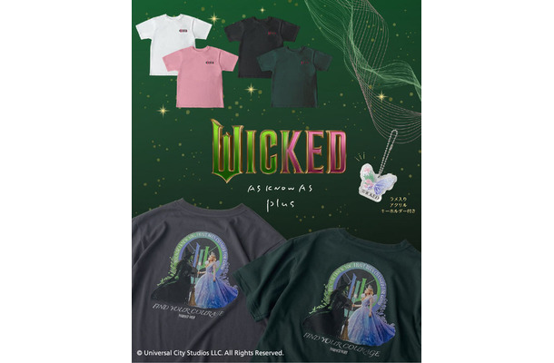 アクリルキーホルダー付 WICKEDコラボTシャツ (Q11125)