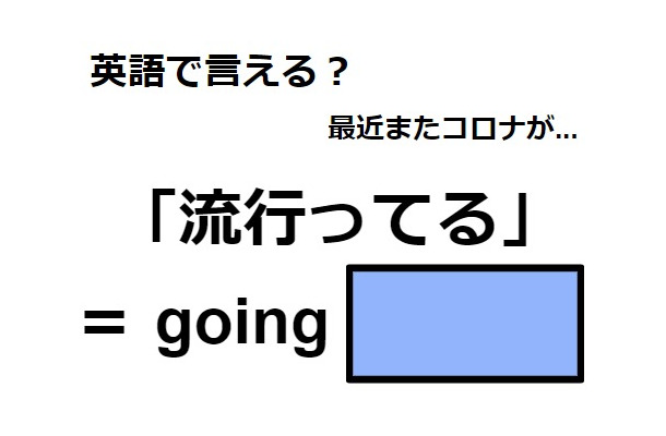 英語で「流行ってる」は何て言う？