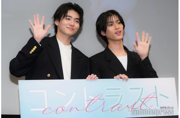 「コントラスト」完成披露試写会に出席した井内悠陽、阿久根温世（C）モデルプレス