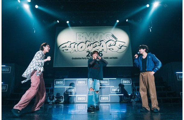 RAIKI、GOICHI、KEI「BMSG TRAINEE SHOWCASE 2026」（提供写真）