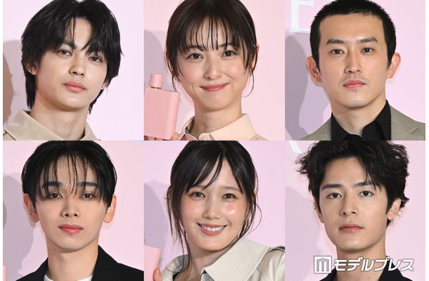 （上段）神尾楓珠、佐々木希、杉野遥亮（下段）宮世琉弥、本田翼、塩野瑛久（C）モデルプレス