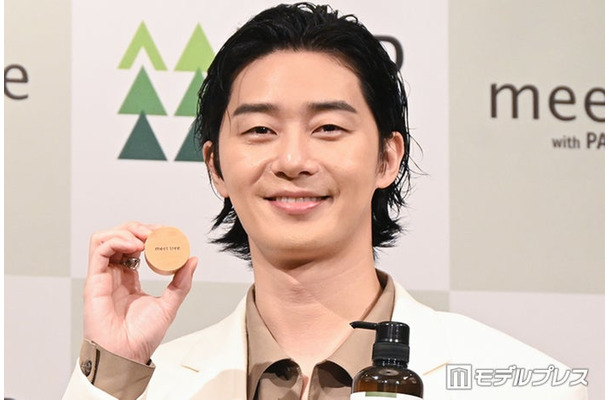 「meet tree」ブランドアンバサダー就任記者発表会に出席したパク・ソジュン(C)モデルプレス