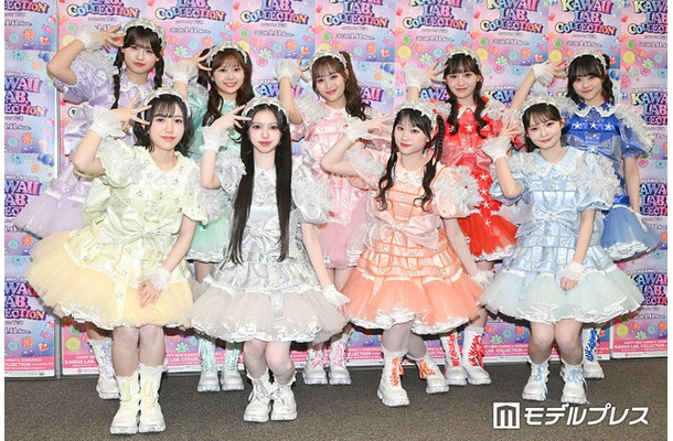 MORE STAR／（後列左から）萩田そら、鈴木花梨、森田あみ、山本るしあ、遠藤まりん（前列左から）笹原なな花、中山こはく、新井心菜、高梨ゆな（C）モデルプレス