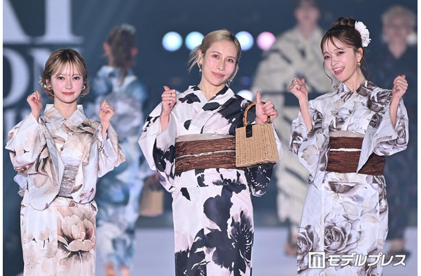 ヘラヘラ三銃士／まりな、ありしゃん、さおりん（C）モデルプレス