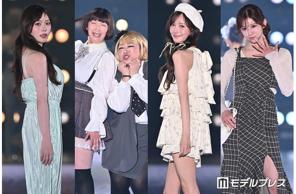 朝日向まり、川村エミコ、やしろ優、きほ、神楽ゆあ(C)モデルプレス