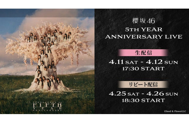 櫻坂46「5th YEAR ANNIVERSARY LIVE」（C）Seed&FlowerLLC