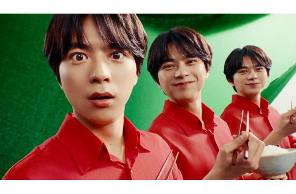 佐藤勝利／TVCM「サトウの新定番ばんばん新登場」篇（提供写真）