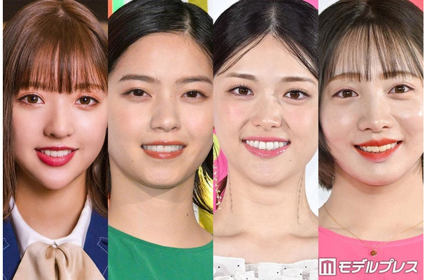 (左から)和田まあや、西野七瀬、松村沙友理、能條愛未(C)モデルプレス