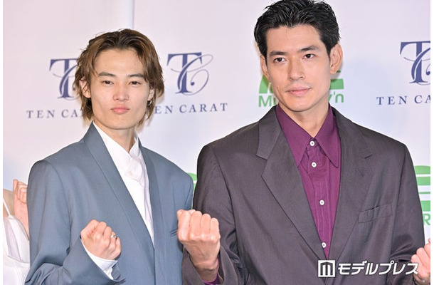 記者会見に出席した窪塚愛流、中島歩（C）モデルプレス