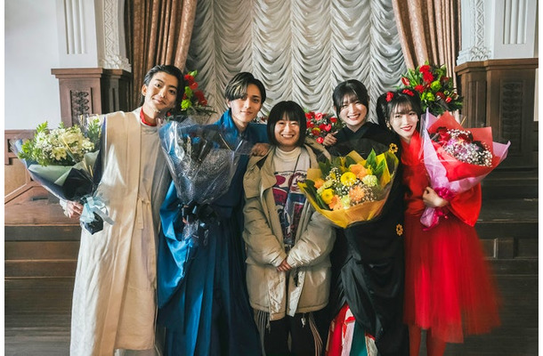 伊藤健太郎、永瀬廉、池田千尋、吉川愛、片岡凜（C）2026「鬼の花嫁」製作委員会