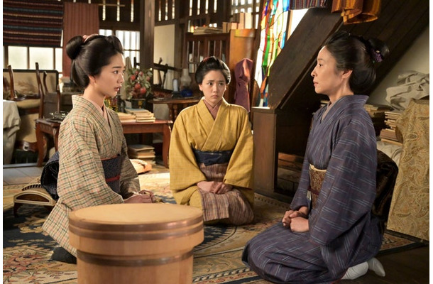 見上愛、早坂美海、水野美紀「風、薫る」第17話（C）NHK