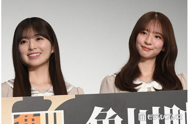 映画「時をかける少女 4Kデジタル修復版」の先行上映会＆スペシャルイベントに出席した小川彩、菅原咲月（C）モデルプレス