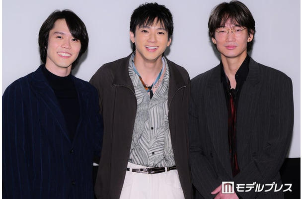 「ちるらん 新撰組鎮魂歌」最終話プレミア上映イベントに出席した細田佳央太、山田裕貴、綾野剛（C）モデルプレス