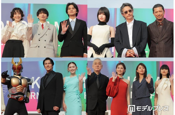 （上段左から）宮沢りえ、内山拓也、北村匠海、あの、窪塚洋介、池内博之（下段左から）仮面ライダーアギト、要潤、ゆうちゃみ、瀬々敬久、北川景子、黒島結菜、山崎七海（C）モデルプレス