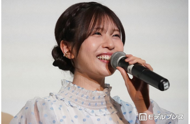 「架空名作劇場」第1弾「人情刑事 呉村安太郎」の上映会に登場した松田好花（C）モデルプレス