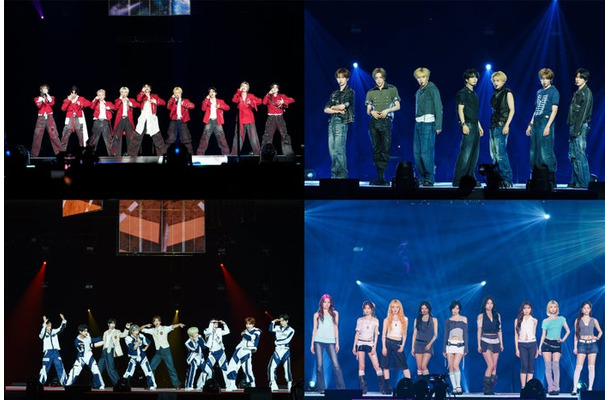 （上段）JO1、ALPHA DRIVE ONE（下段）NiziU、FLARE U、MODYSSEY「KCON JAPAN 2026」（C）CJ ENM Co., Ltd, All Rights Reserved