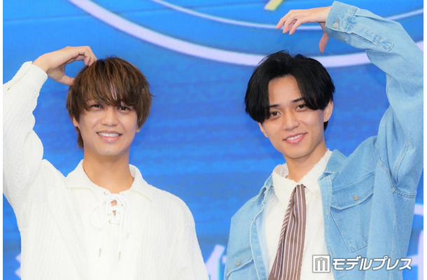 「King & Princeがまちあわせin LA」 スペシャルローンチイベントに出席した高橋海人、永瀬廉（C）モデルプレス