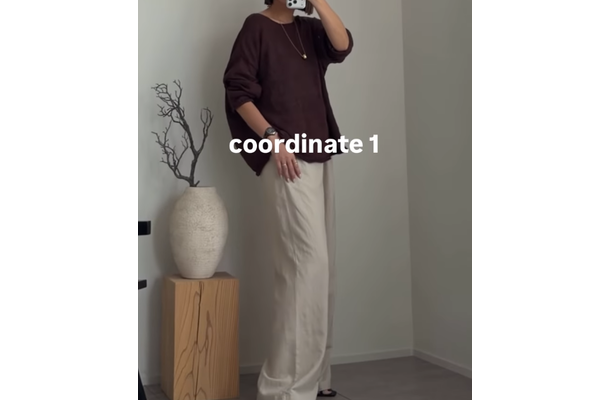 【ユニクロ】リネンパンツで涼やかに。ジャケットを羽織ってラフさと上品さを両立させる、大人のきれいめリラックス【40代の毎日コーデ】
