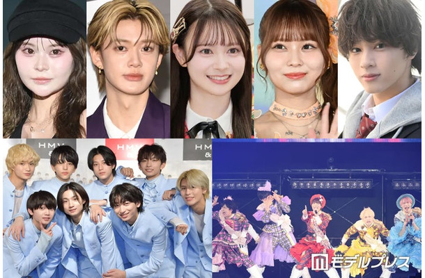 （上段左から）さくら、小川史記、伊藤百花、大場花菜、森本陸斗（下段左から）ICEx、パンダドラゴン