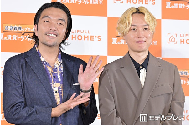LIFULL HOMEʼS「賃貸管理のプロに聞く︕夏の賃貸トラブル相談室」発表会に登場した盛山晋太郎、リリー(C)モデルプレス
