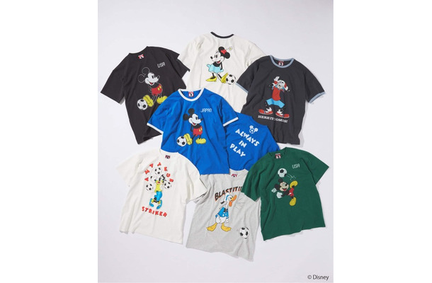 MICKEY MOUSE / ミッキー マウス 別注 サッカー プリント Tシャツ ©Disney