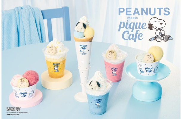 PEANUTS meets GELATO PIQUE CAFE(C)2026 Peanuts Worldwide LLC
